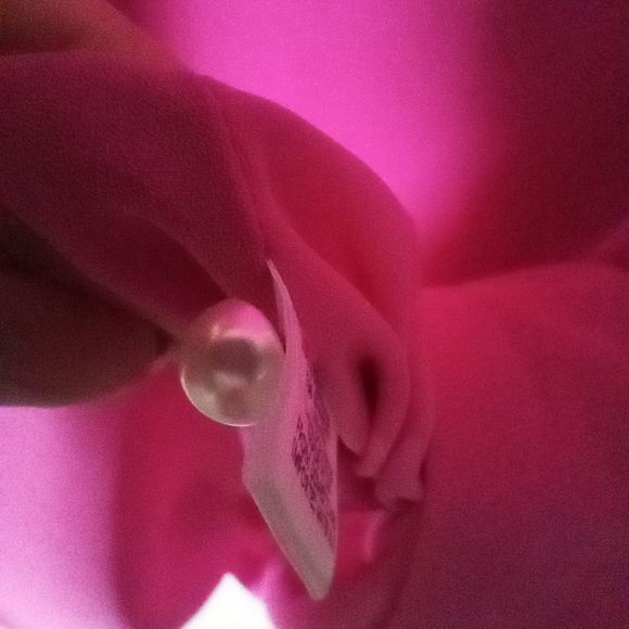 Elegant Pink Ruffle Sleeve Dress Size Medium - Picture 9 of 12